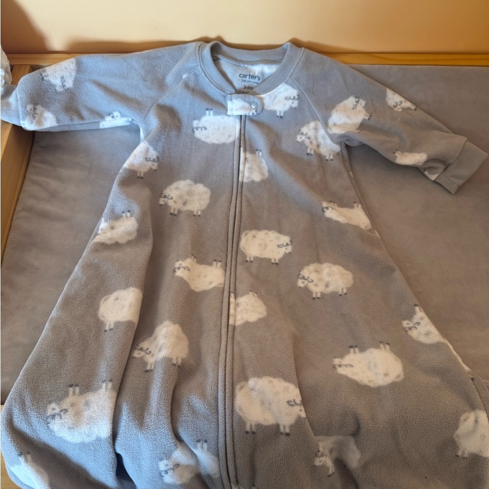 Carter's Soft Gray Sheep Print Sleep Sack